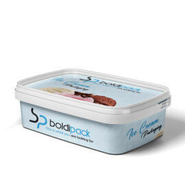 1100cc IML Etiketli Dondurma Kasesi